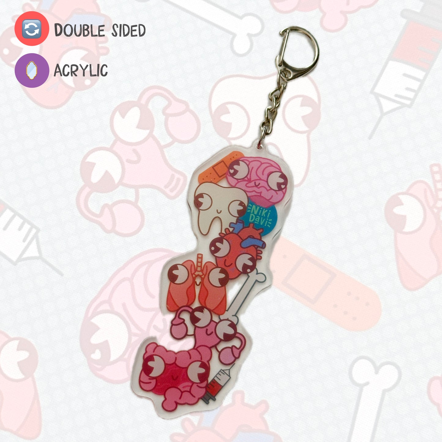 Derpy Organs Acrylic Keychain