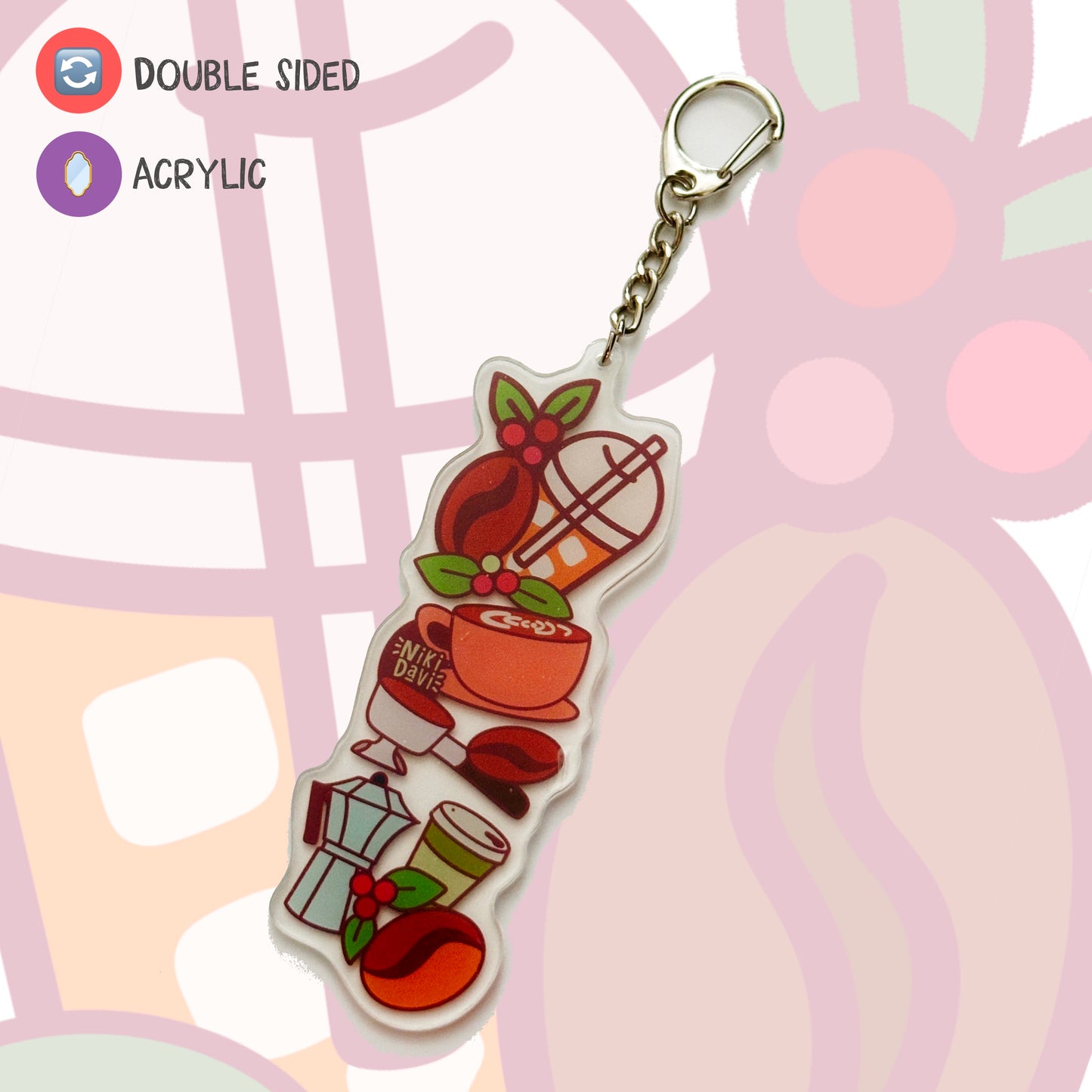 Coffee Acrylic Keychain