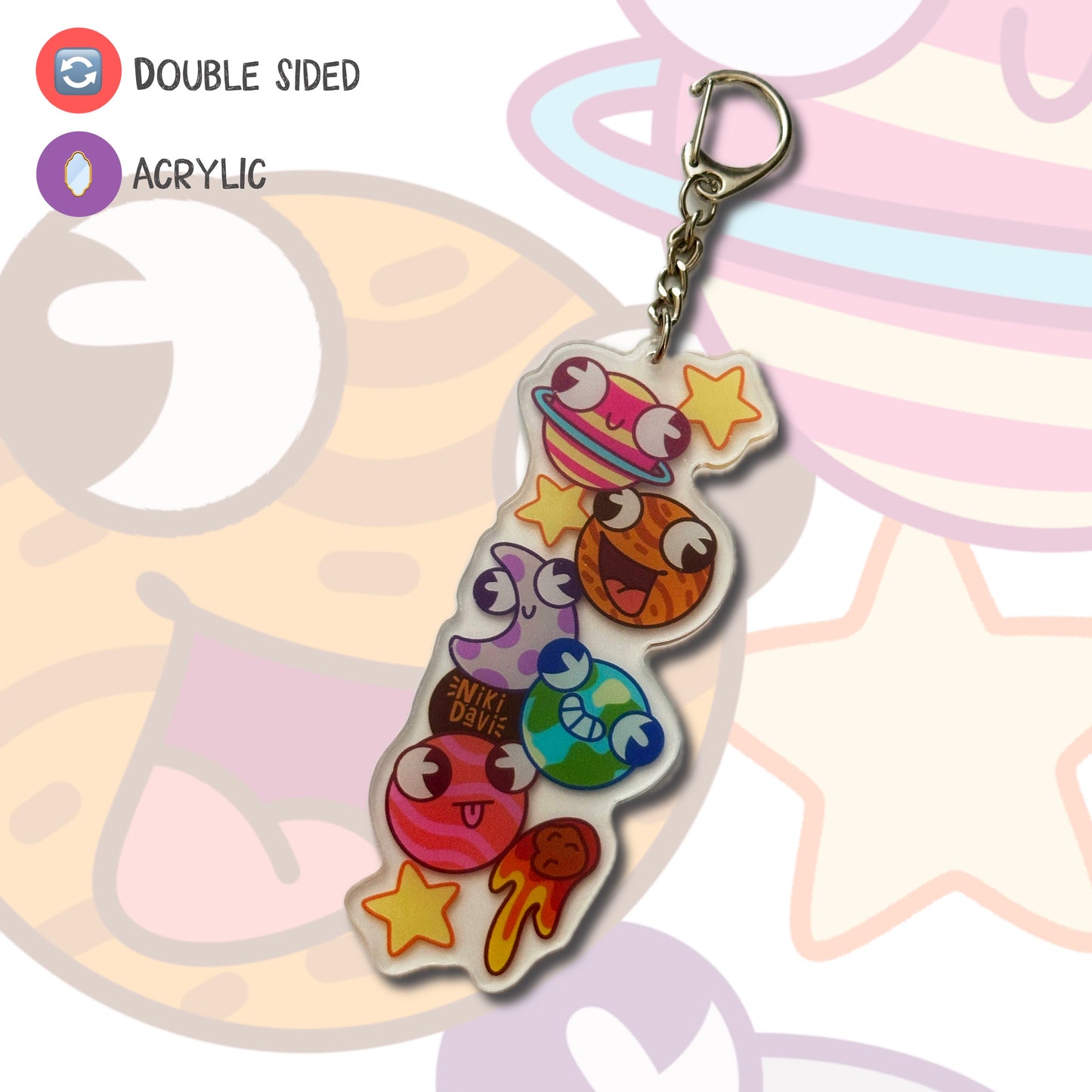 Space Acrylic Keychain