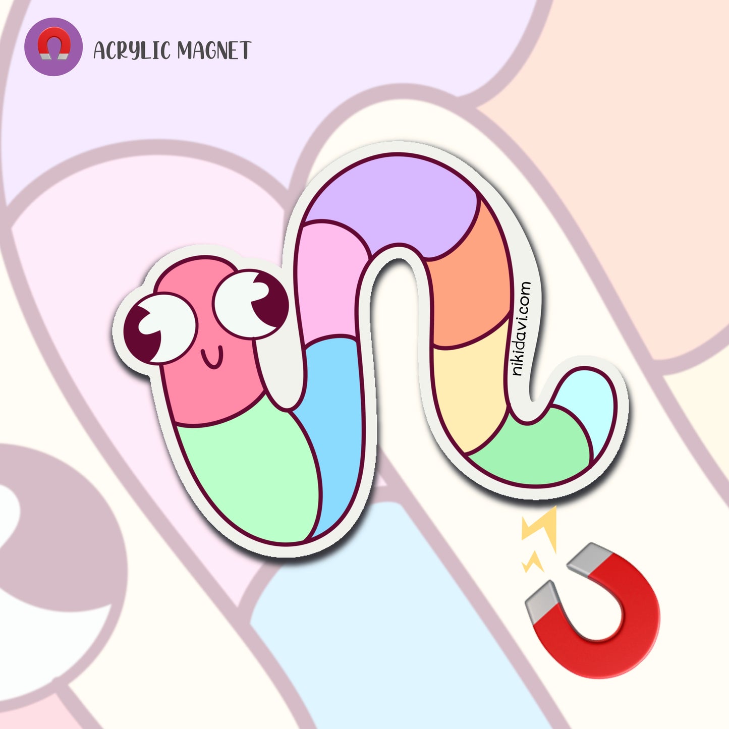 Derpy Bugs Acrylic Magnet