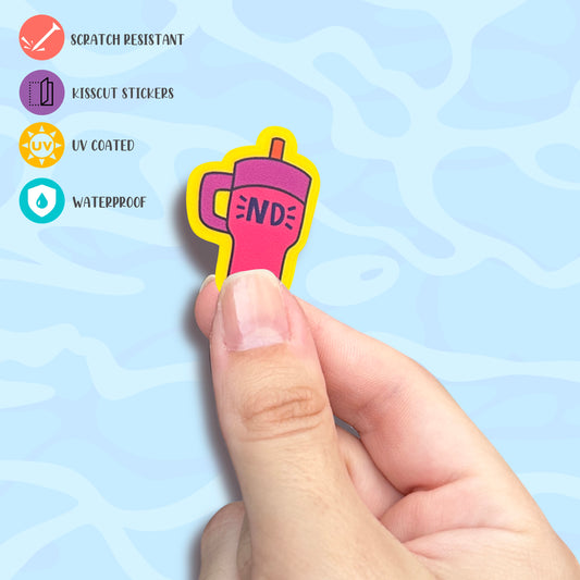 Drink water Kis Cut Premium Sticker