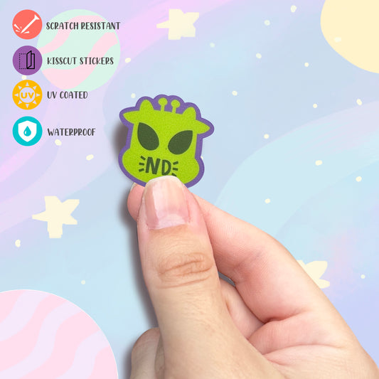 UFO cow Kis Cut Premium Sticker