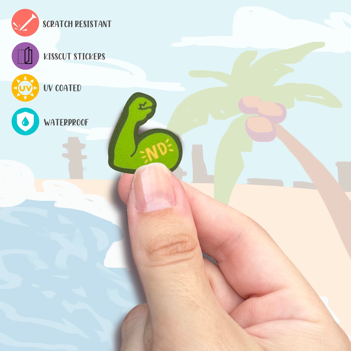 Como Coco Kis Cut Premium Sticker