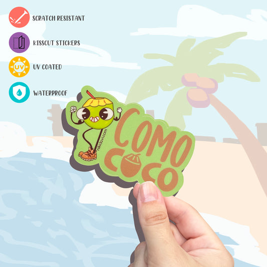 Como Coco Kis Cut Premium Sticker