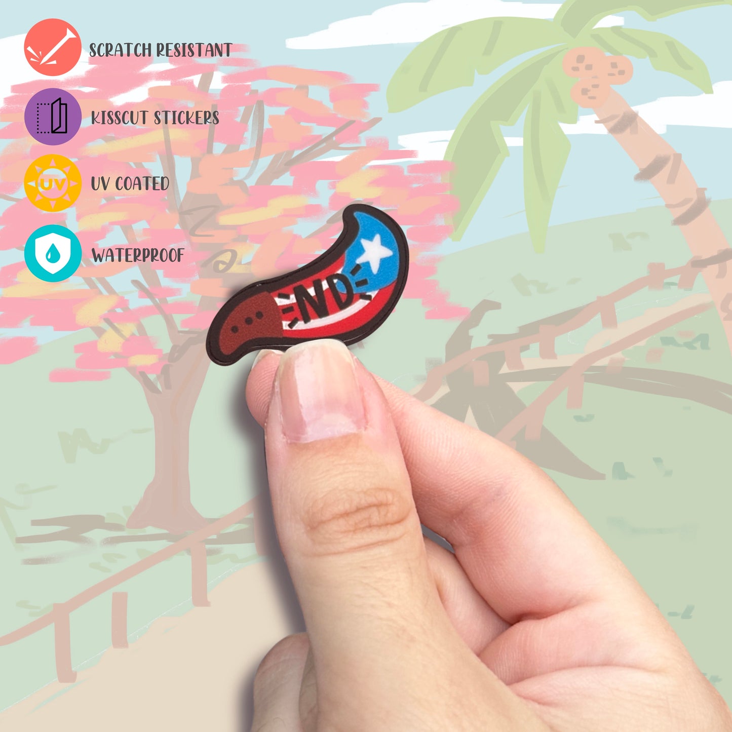 Coqui Jibaro Kis Cut Premium Sticker