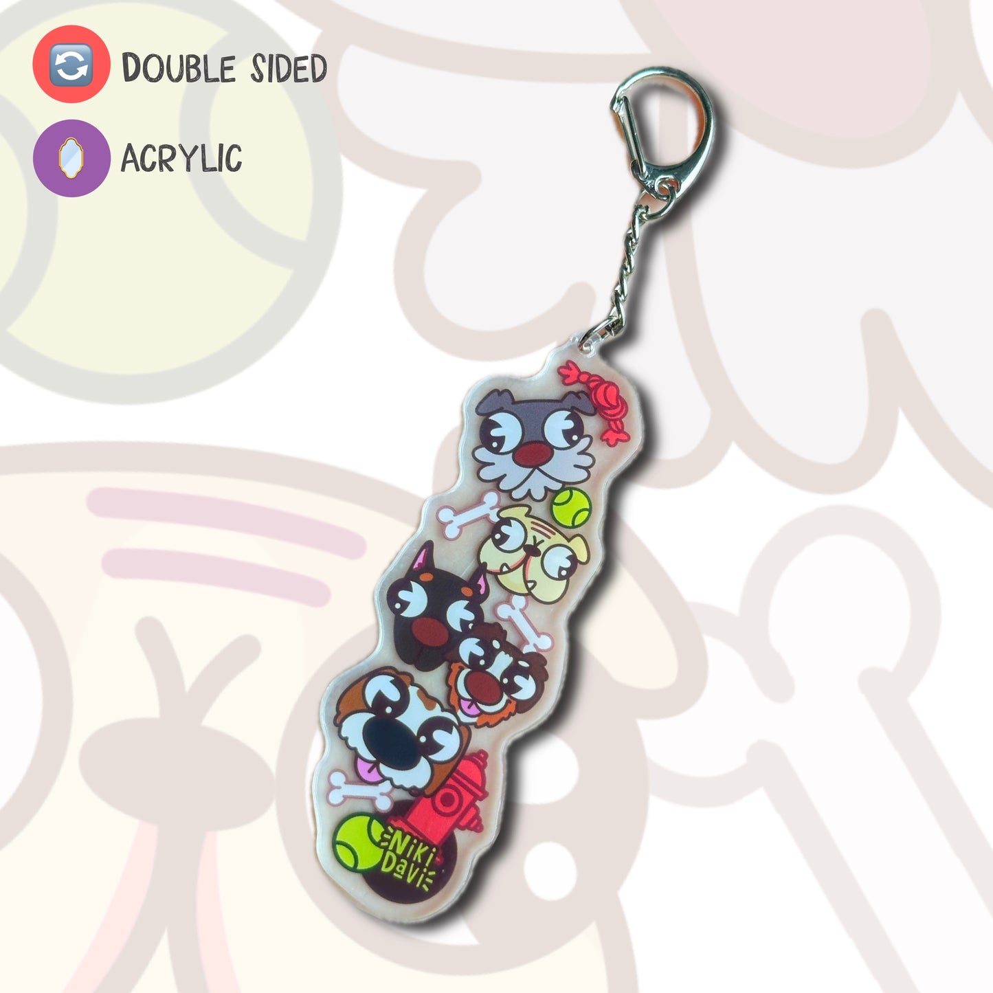 Dog Lover Acrylic Keychain