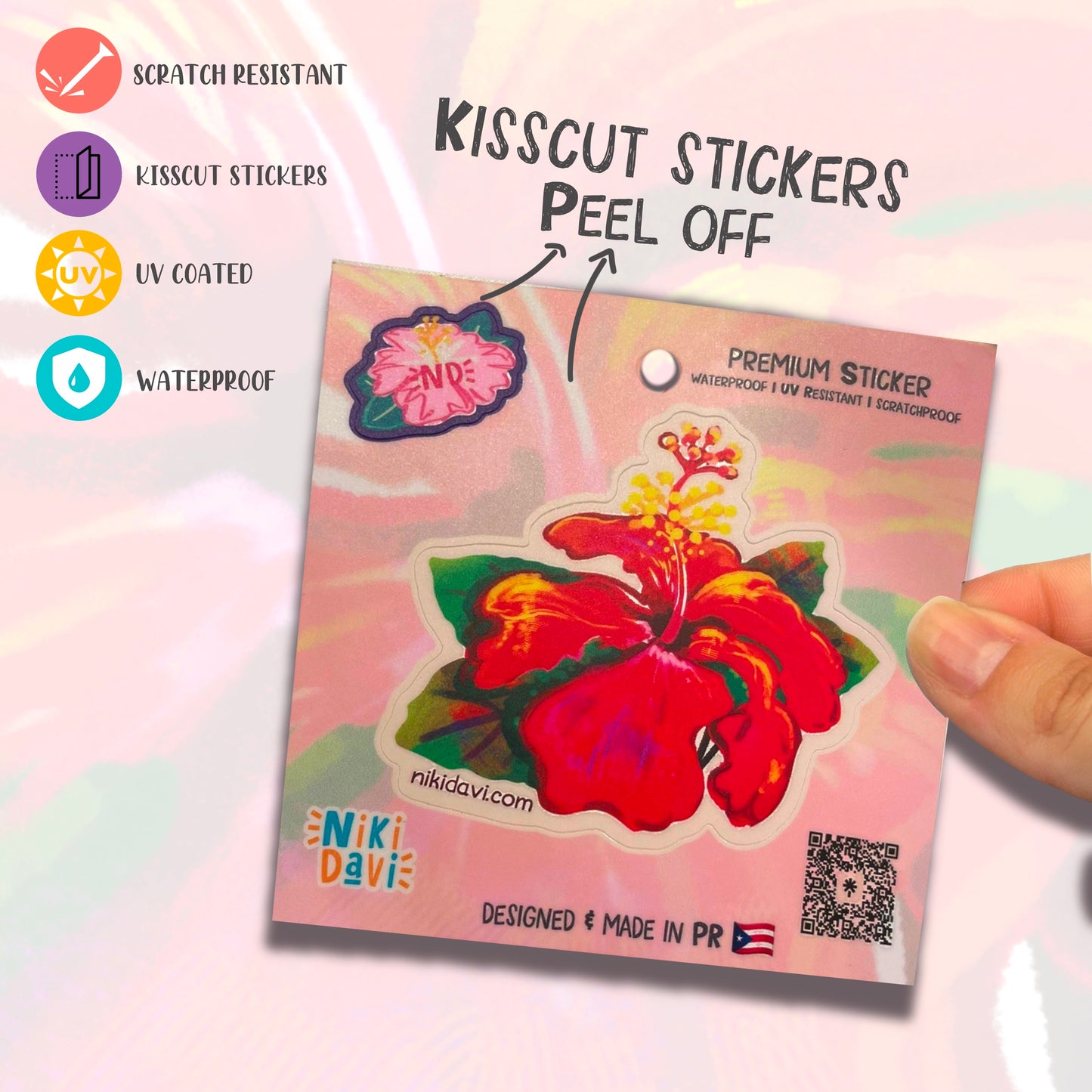 Flor de maga Kis Cut Premium Sticker