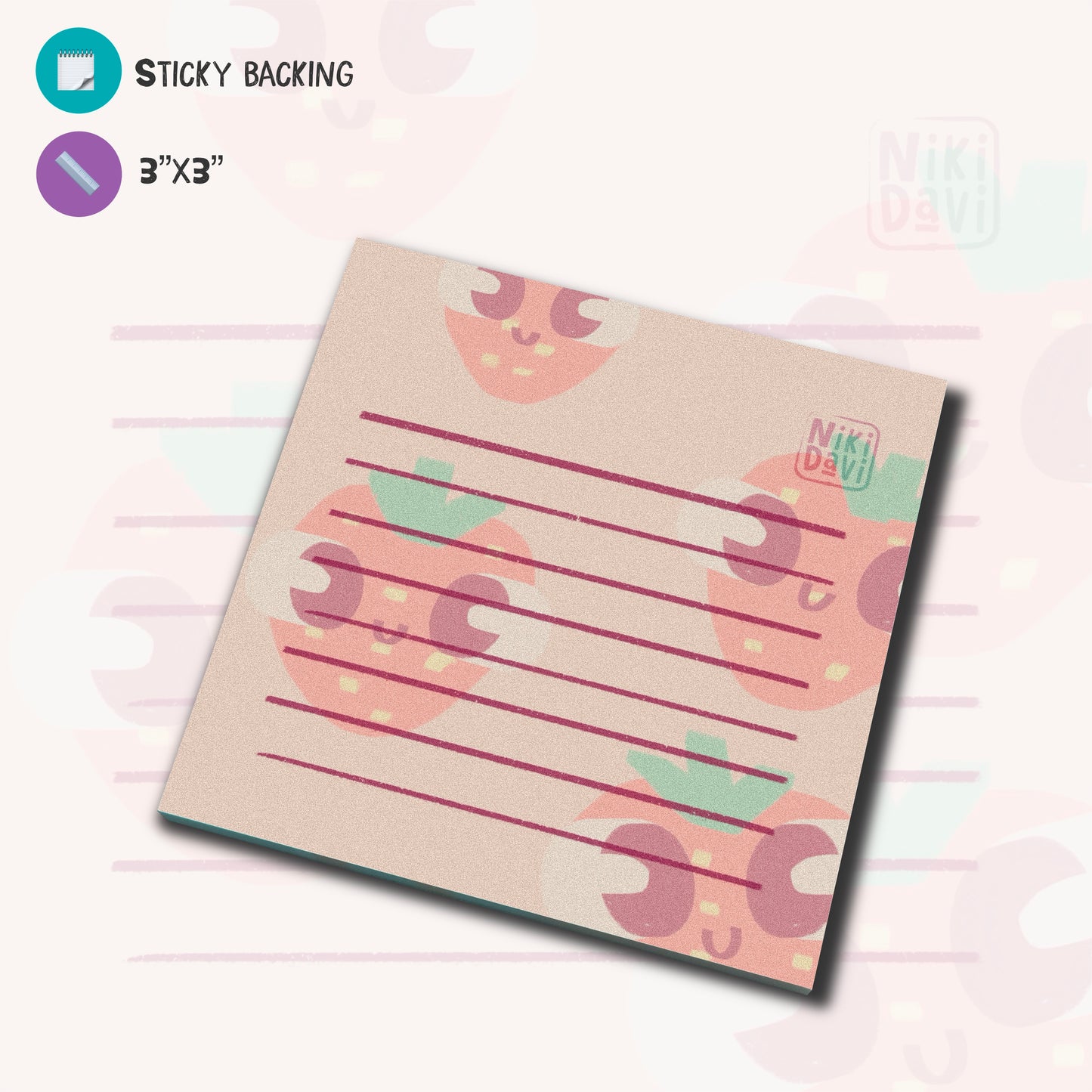 Derpy Strawberry sticky note