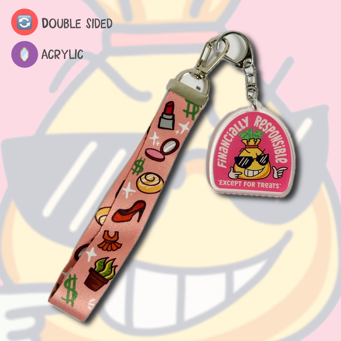 Financially Responsible Lanyard Keychain
