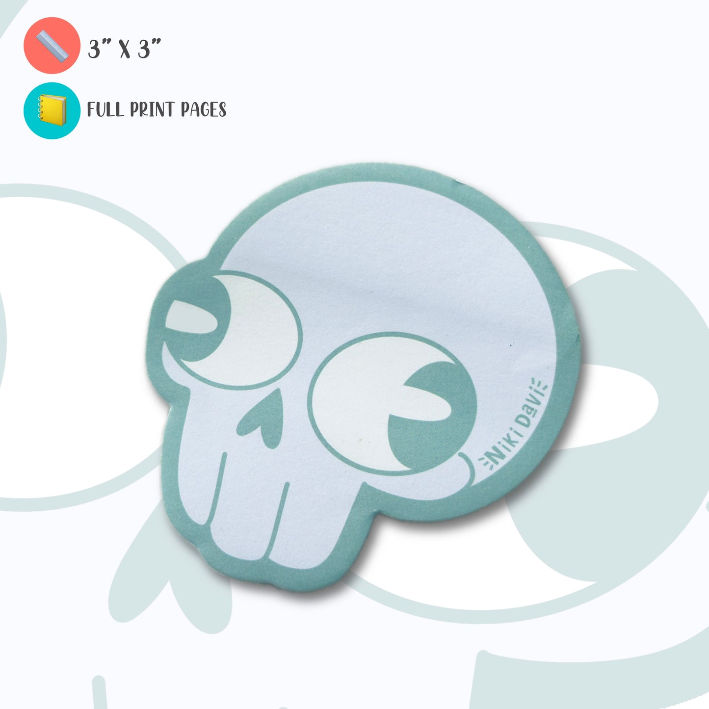 Derpy Skull Sticky Note