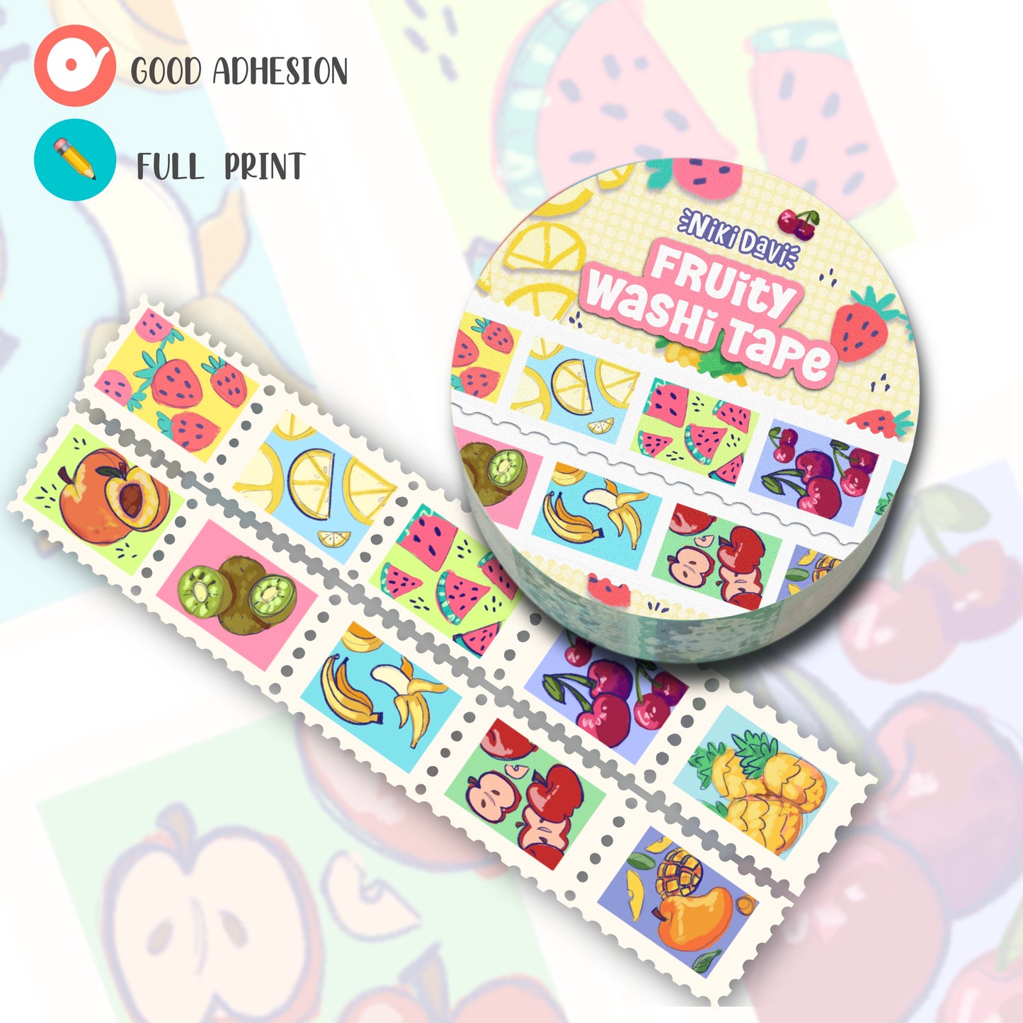 Fruity Stamp Washi Tape