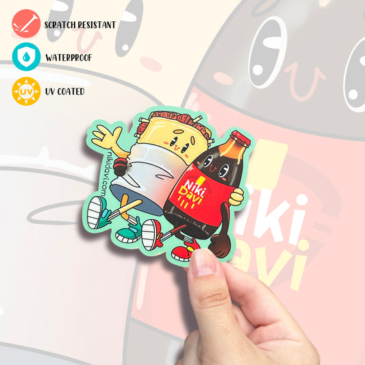 Tripleta & Malta Kis Cut Premium Sticker