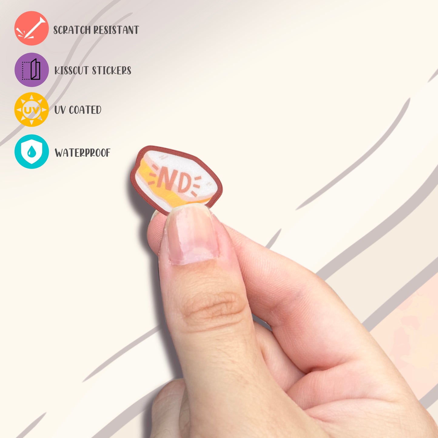 Holo Space Cat Premium Pegatina