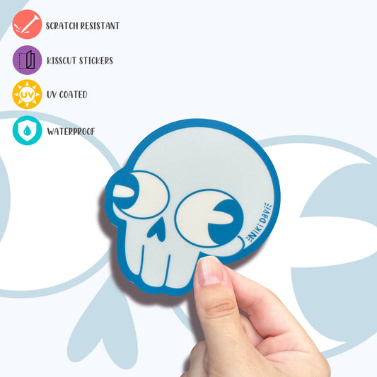 Skully Kis Cut Premium Sticker