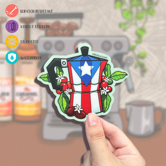 Puertorrican Greca Kis Cut Premium Sticker