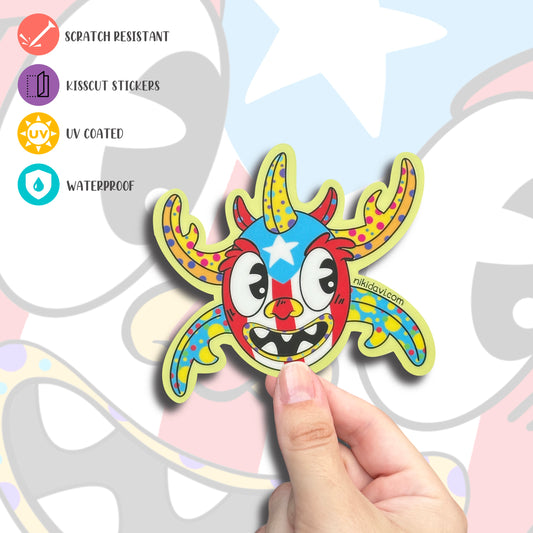 Vejigante Kis Cut Premium Sticker