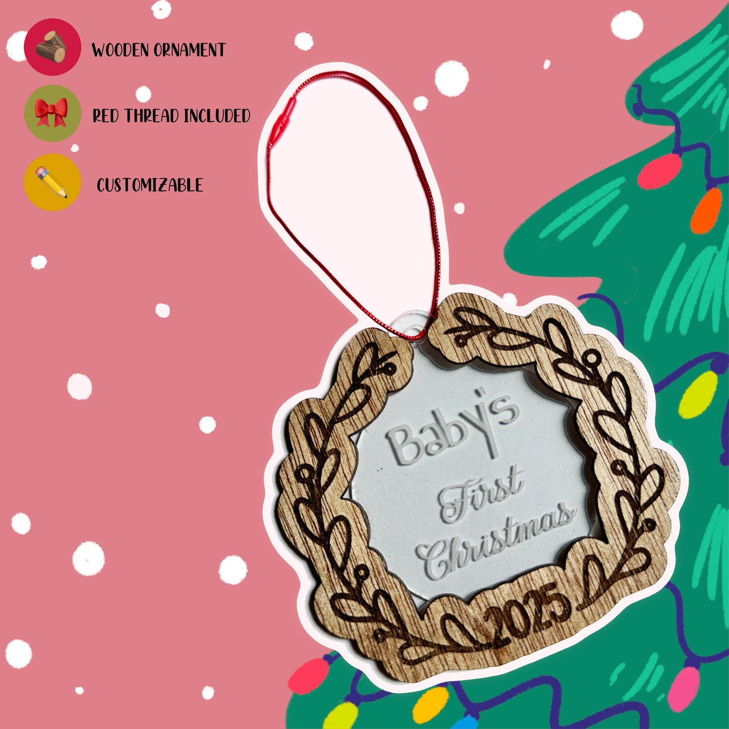 Adorno Navideño de Baby's First Christmas