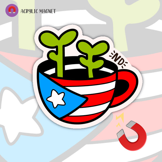 Taza Puerto Rico Acrylic Magnet