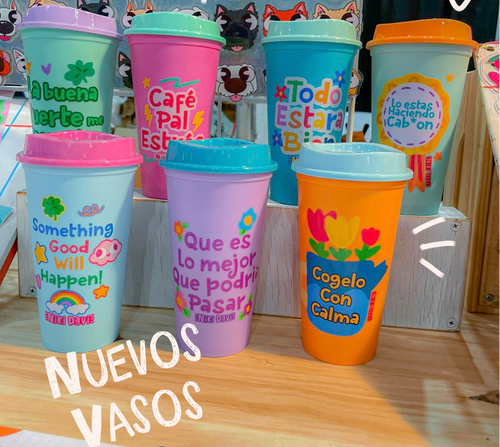 Pastel Color Plastic Coffee Cup