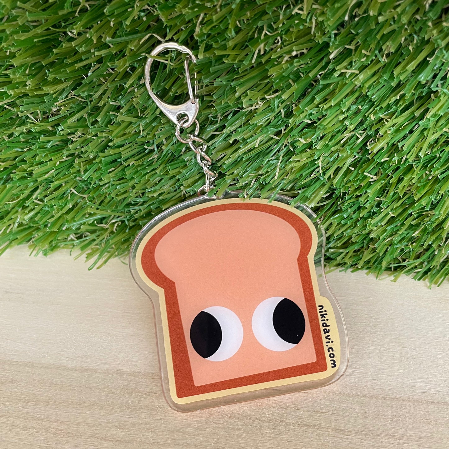 Bread derpy keychain cartoon niki davi