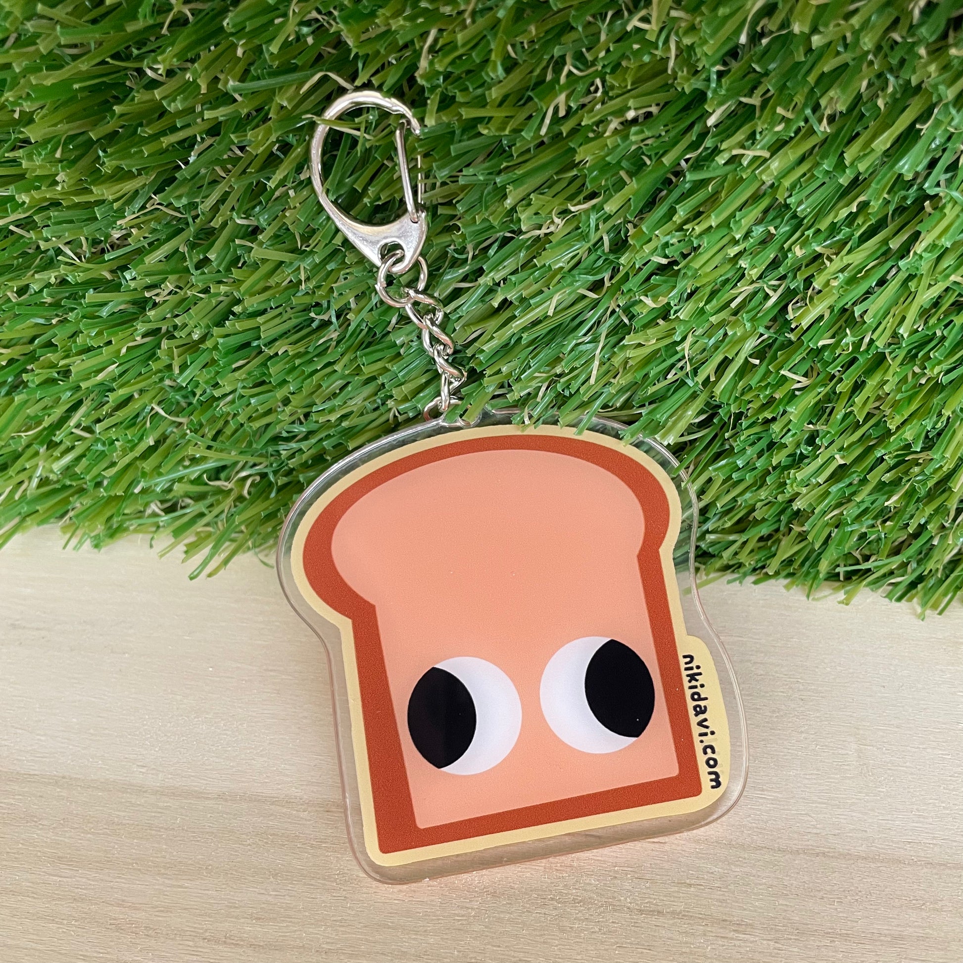 Bread derpy keychain cartoon niki davi