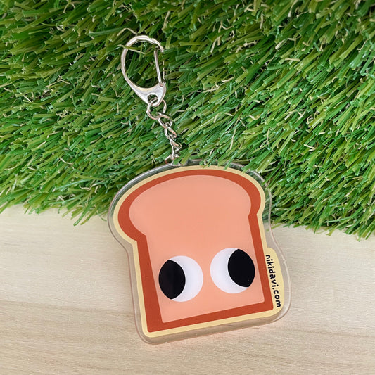 Bread derpy keychain cartoon niki davi