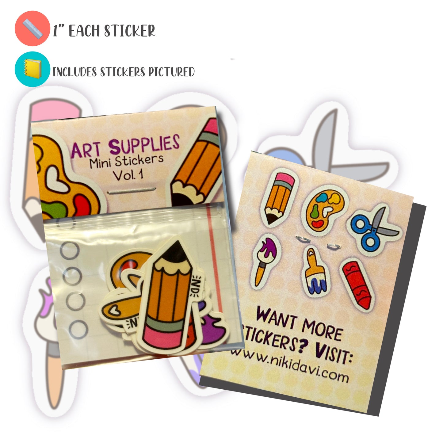 Art supplies Sticker Mini Pack