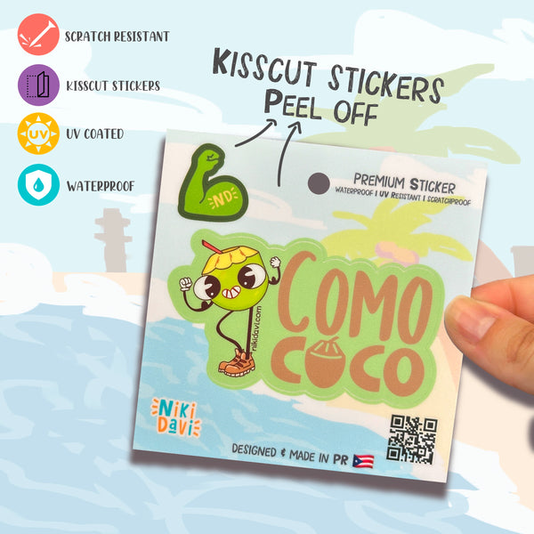 Como Coco Kis Cut Premium Sticker