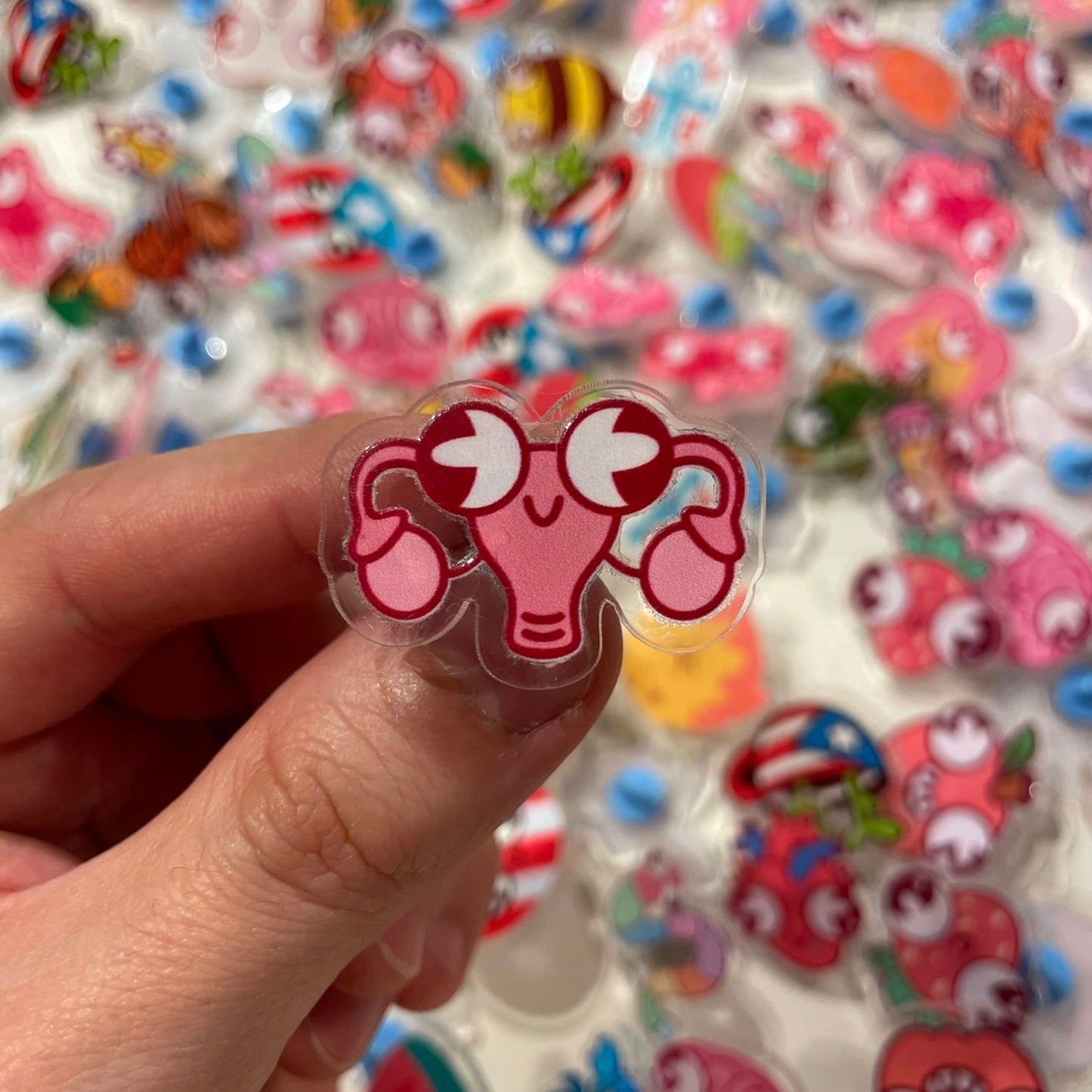 Uterus Acrylic Pin