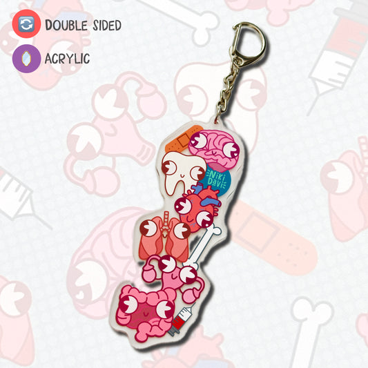 Derpy Organs Acrylic Keychain