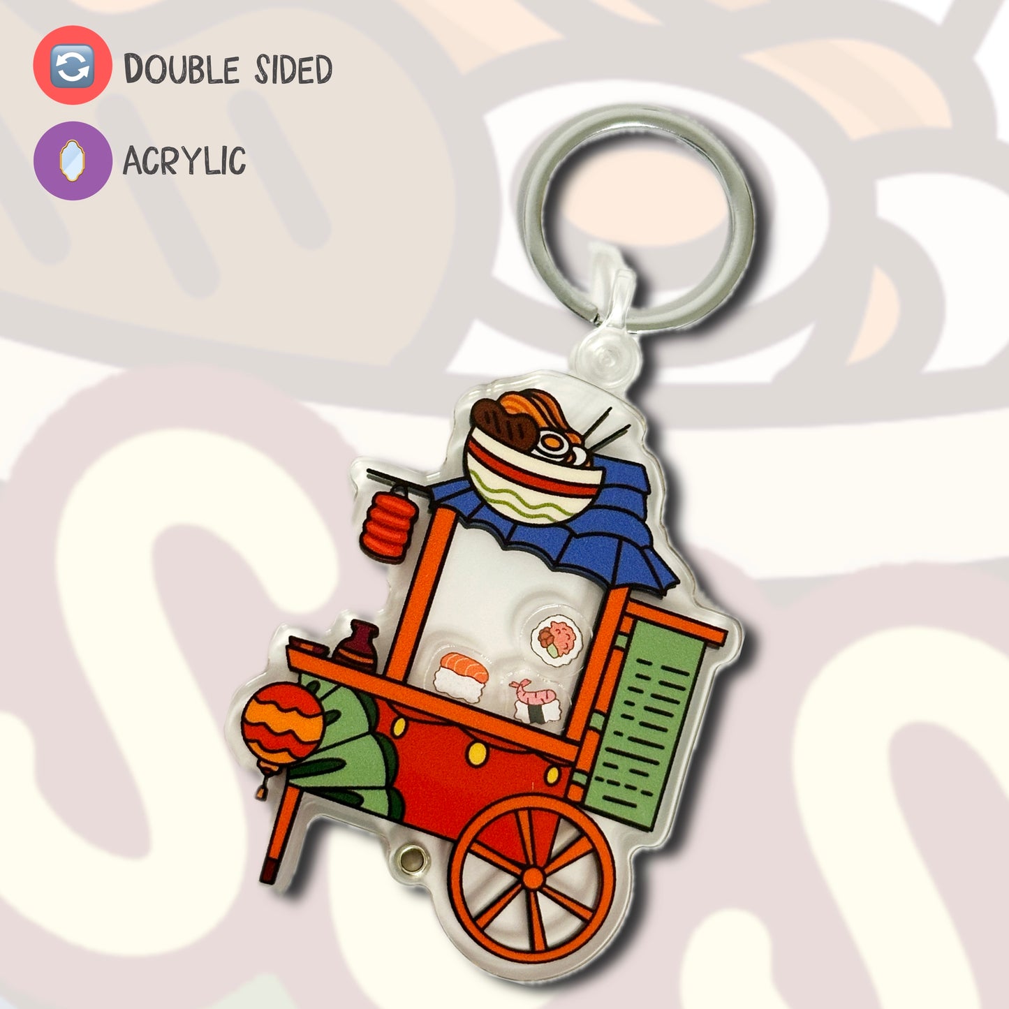 Sushi DIY Openable keychain