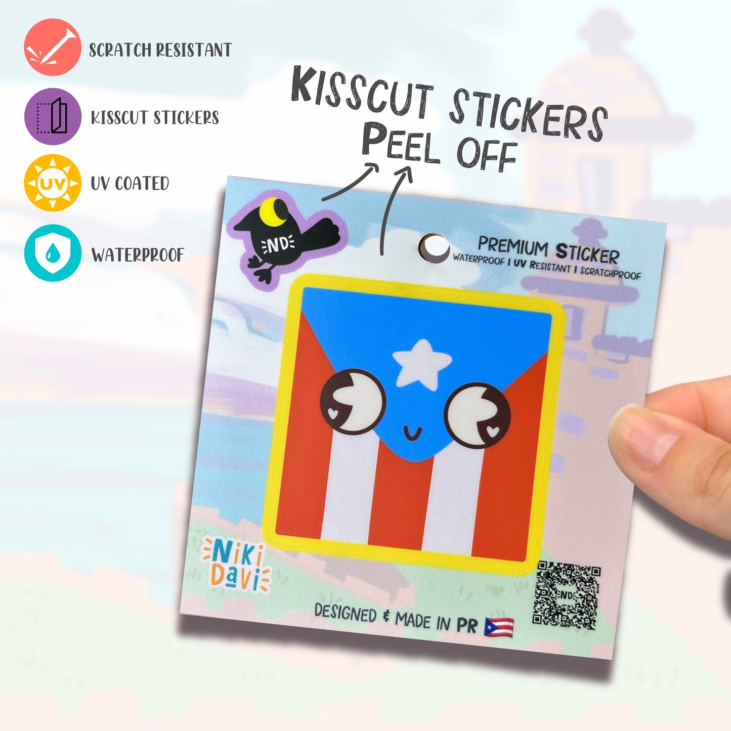 Bandera PR Kiss Cut Premium Sticker