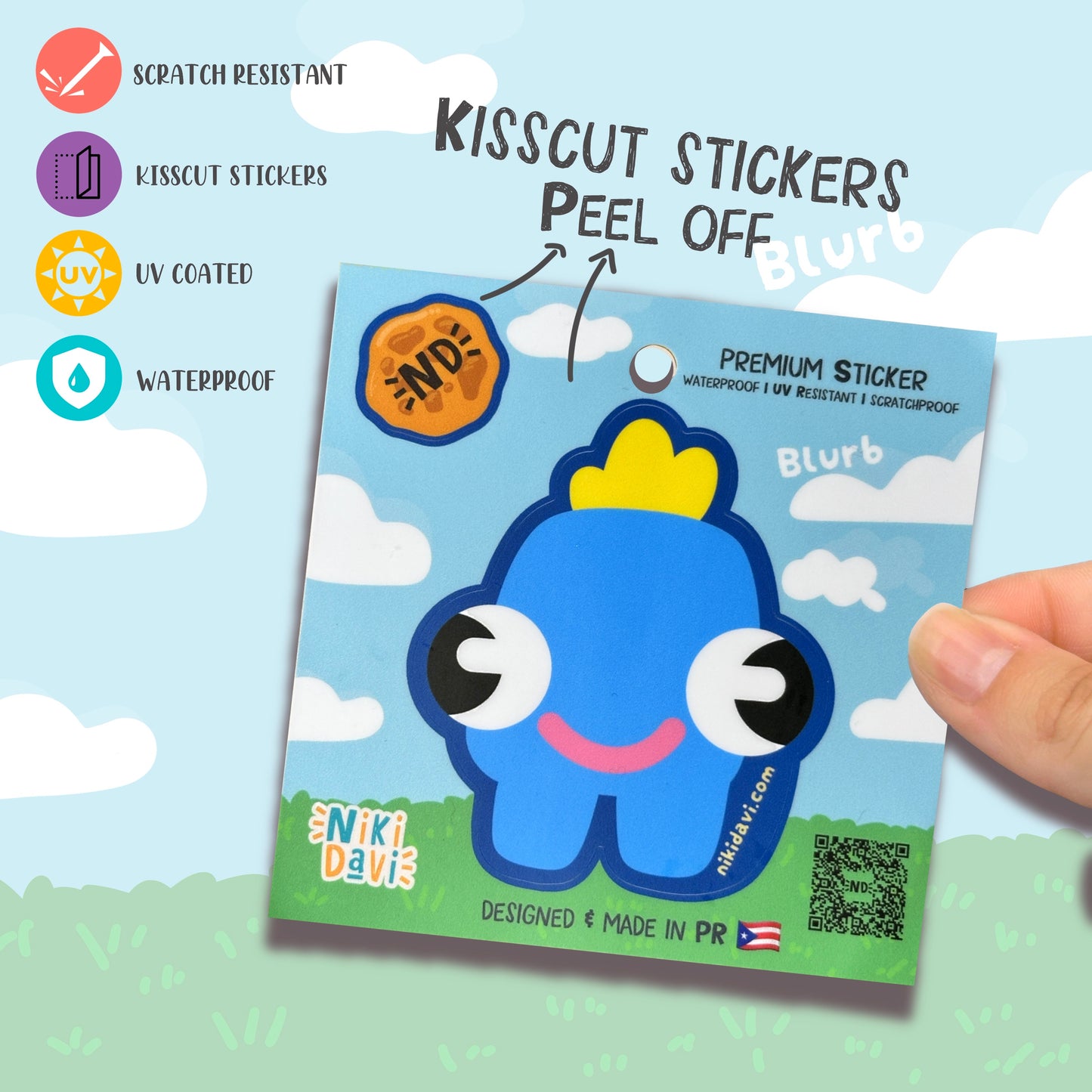 Blurb Kiss Cut Premium Sticker