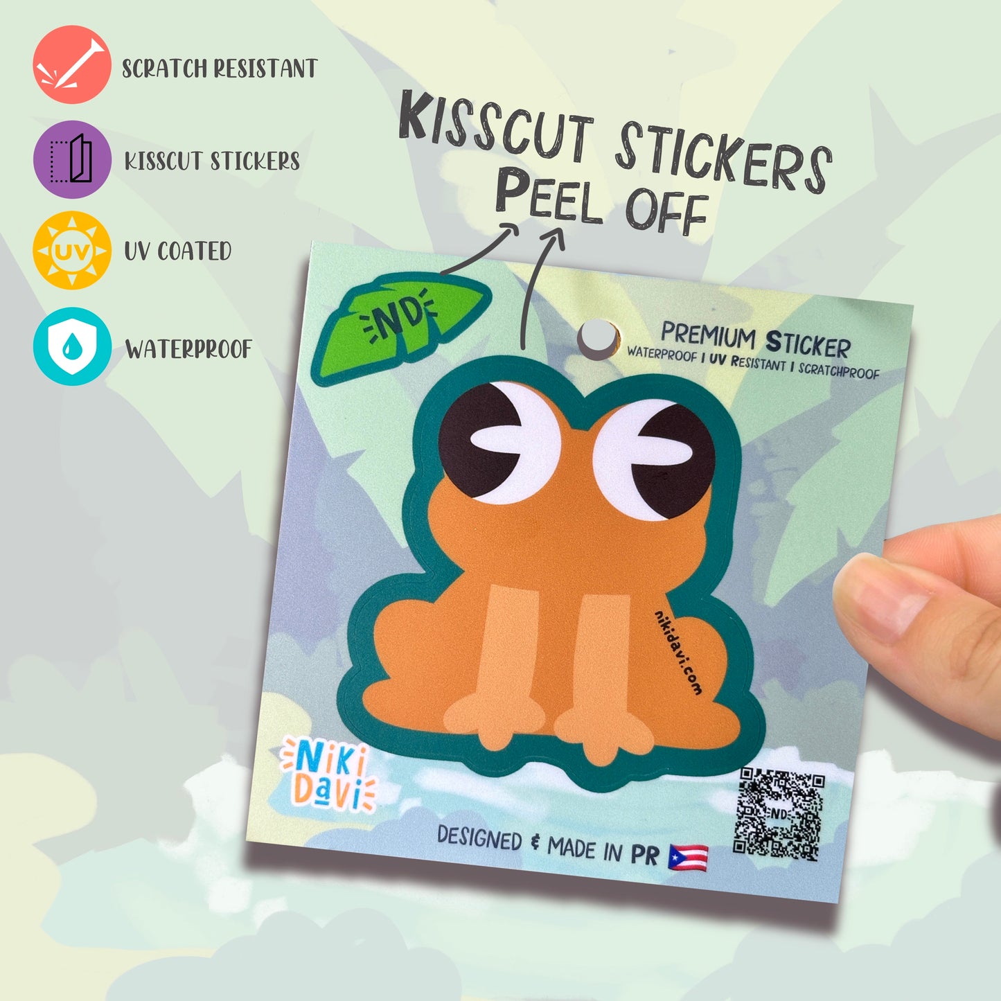 Coqui Kiss Cut Premium Sticker