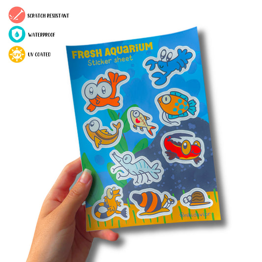 Fresh Aquarium Sticker Sheet