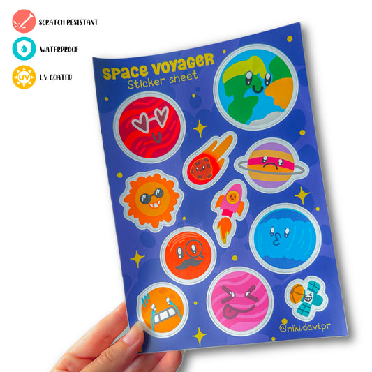 Space Voyager Sticker Sheet