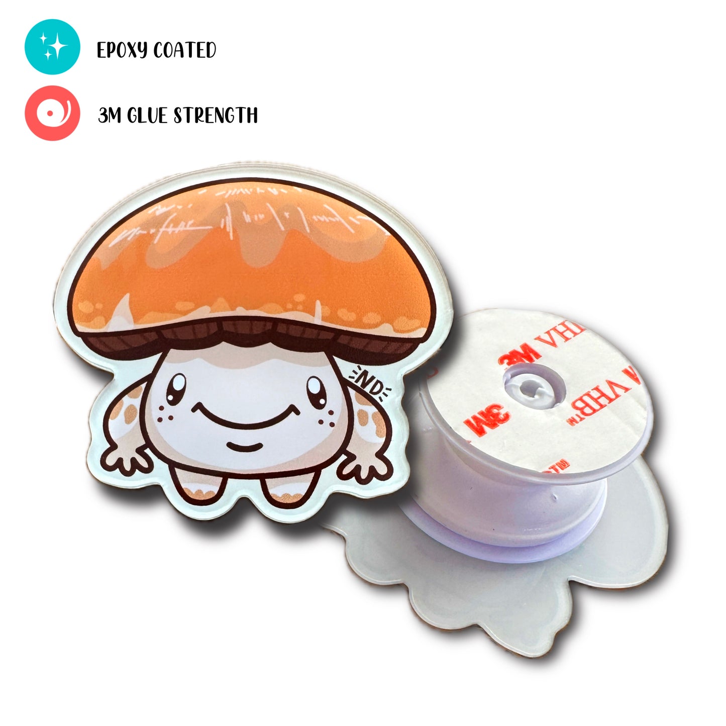 Porti Mushroom Acrylic Pop Socket