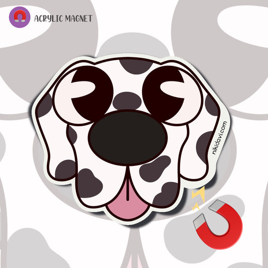 Derpy Dalmatian Acrylic Magnet