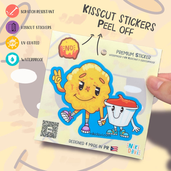 Toston & Mayoketchup Kis Cut Premium Sticker