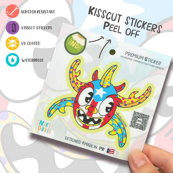 Vejigante Kis Cut Premium Sticker