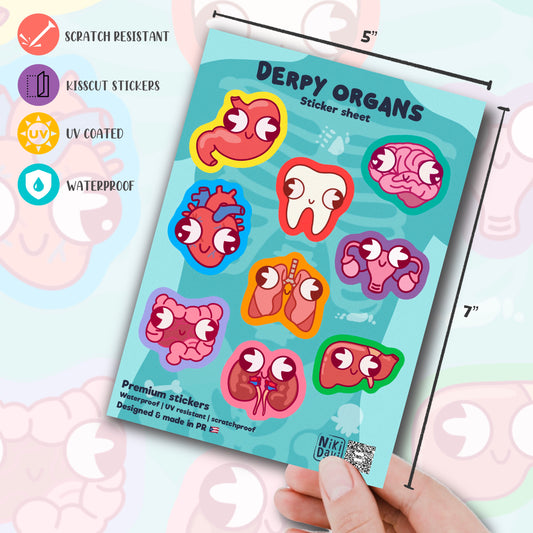 Derpy Organs Sticker Sheet