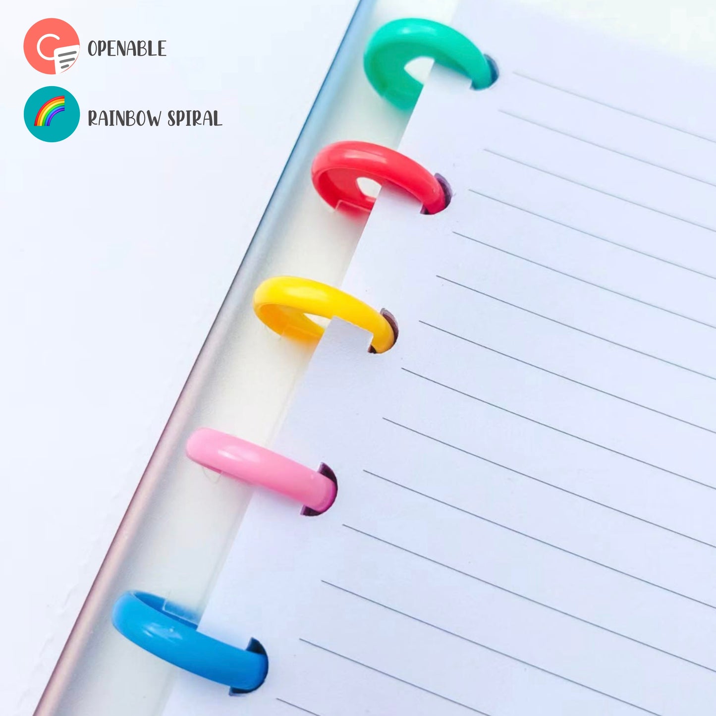 Rainbow Spiral notebook