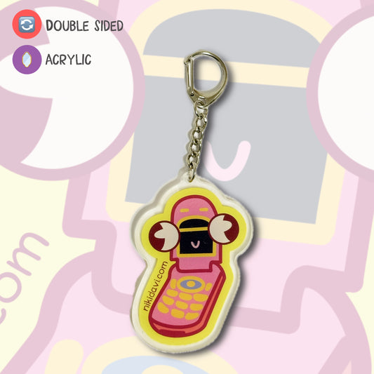 Flip phone Keychain