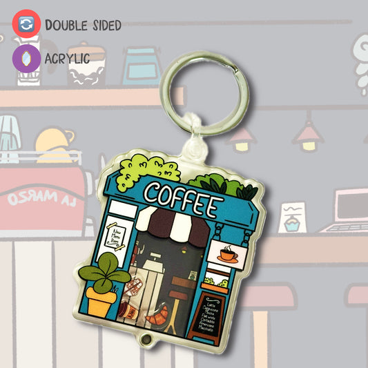 Coffee Shop DIY Openable keychain